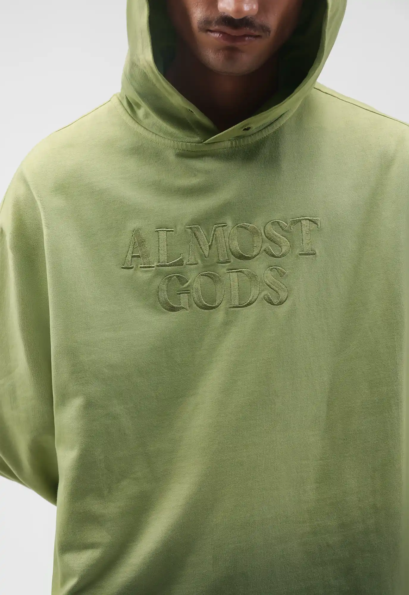 Logo Dip-Dye Oversized Jersey Hoodie