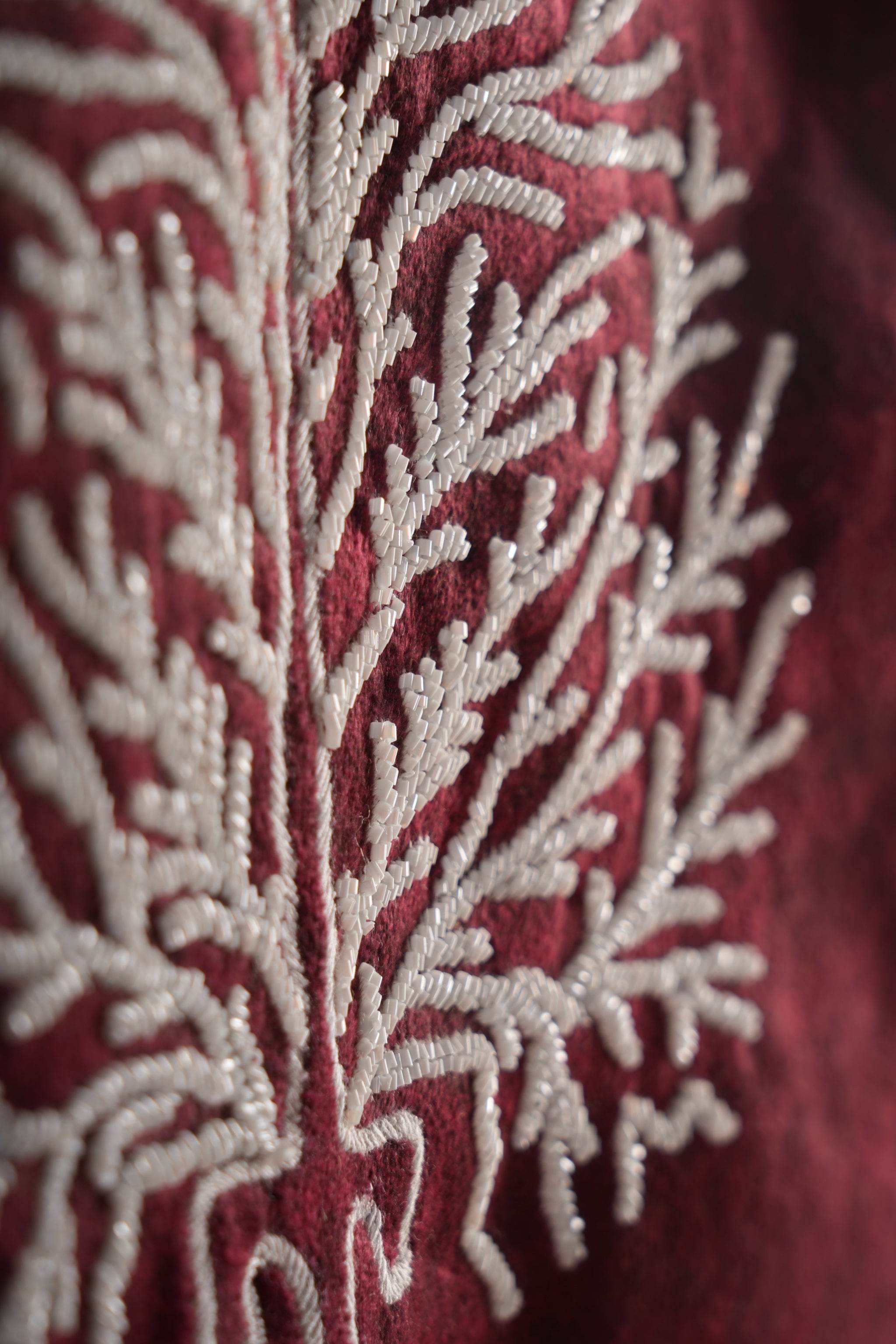 Suede Beaded Jacket - resaclothing