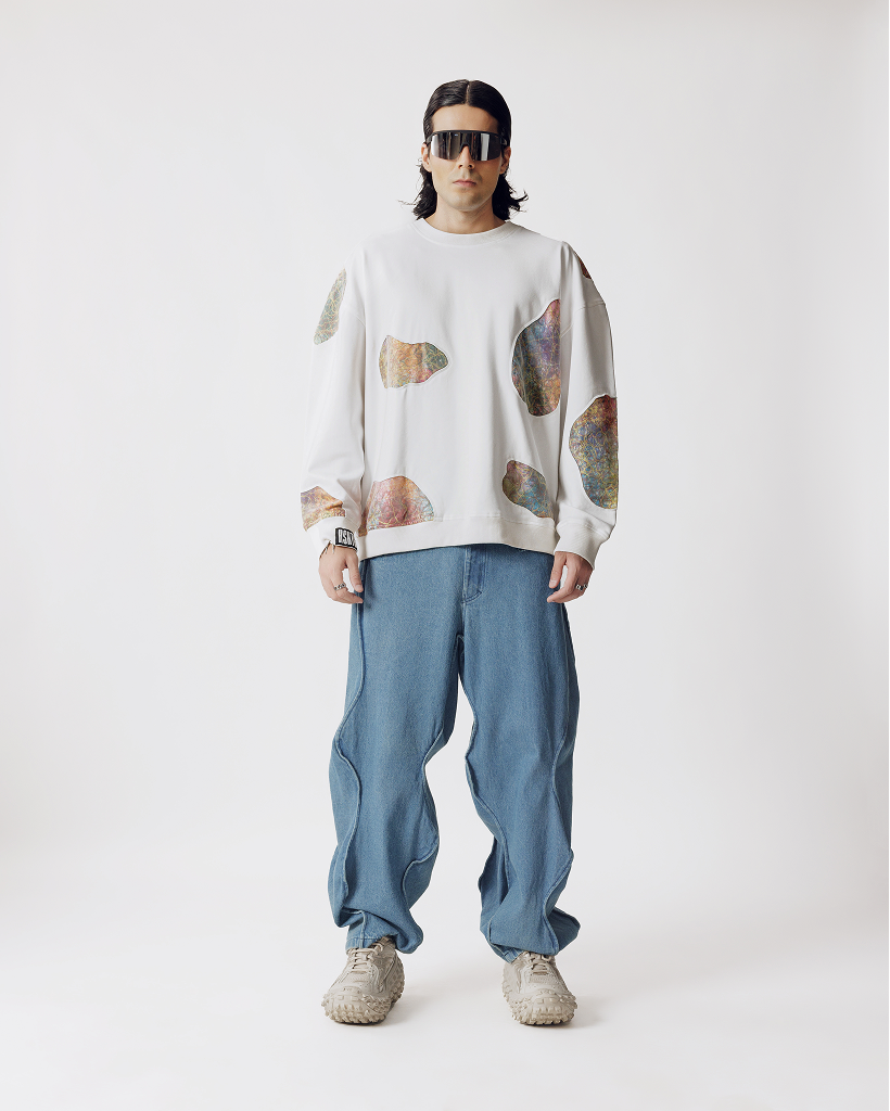 WAVY DENIM PANT