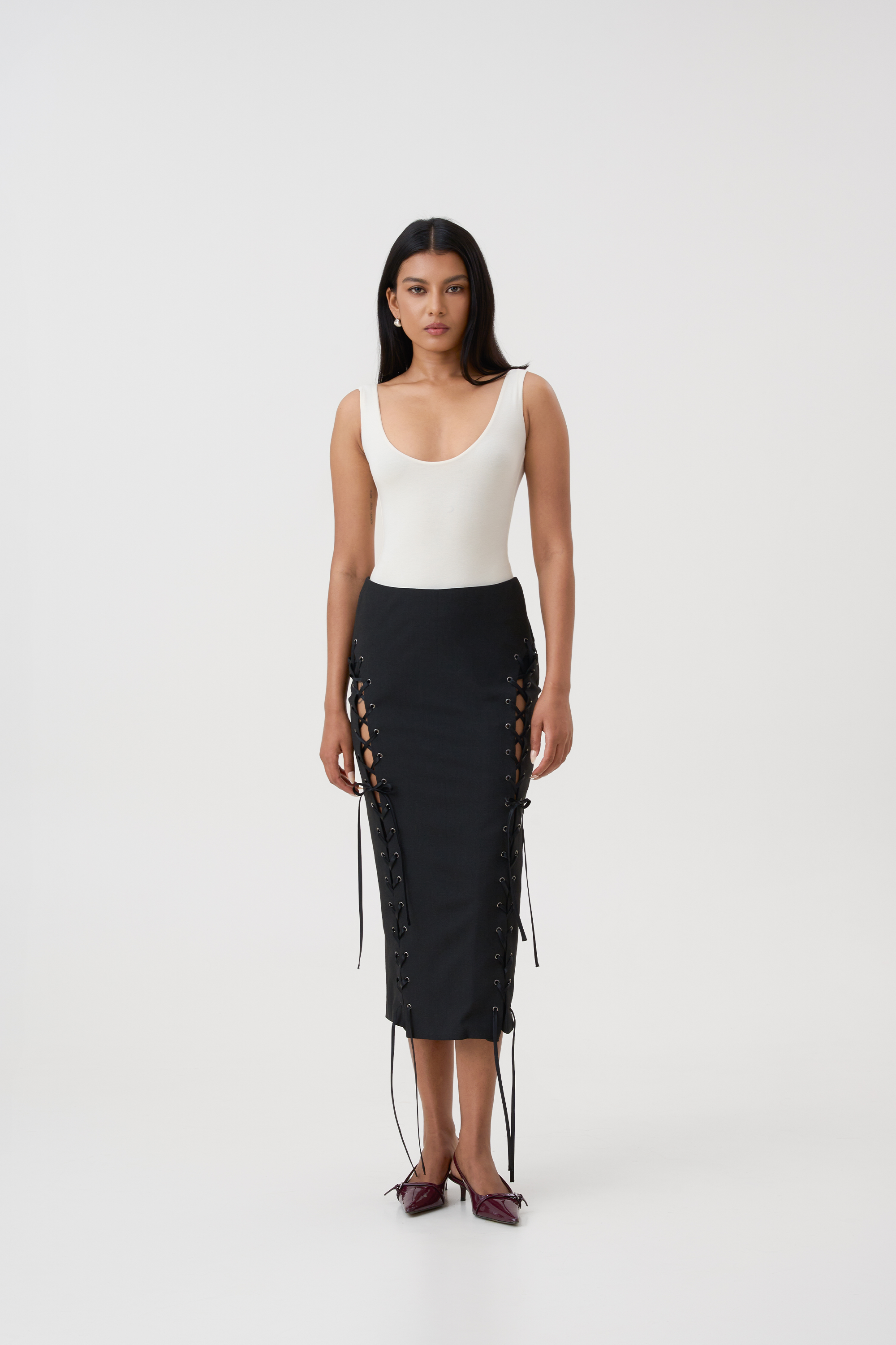 ELA PLUNGE NECK BODYSUIT