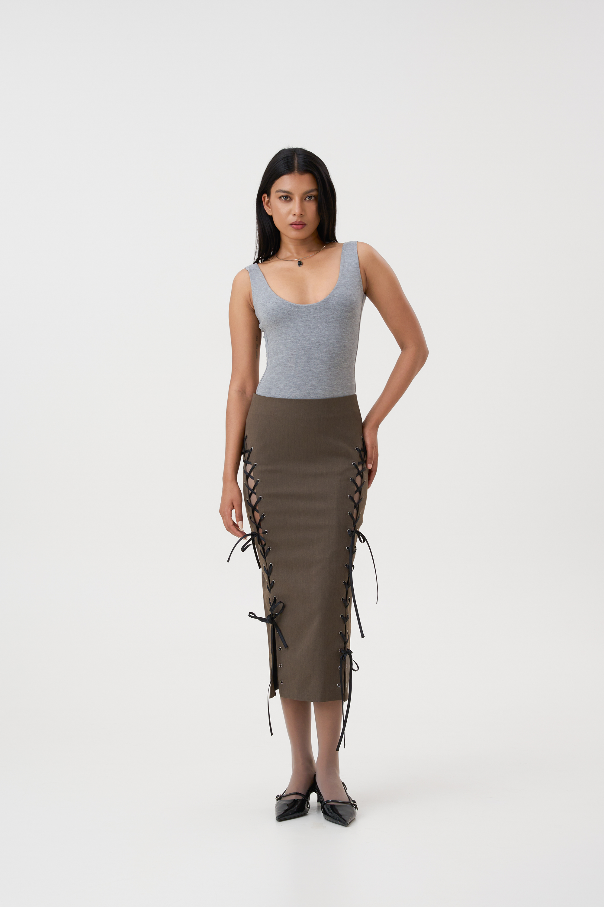ELA PLUNGE NECK BODYSUIT