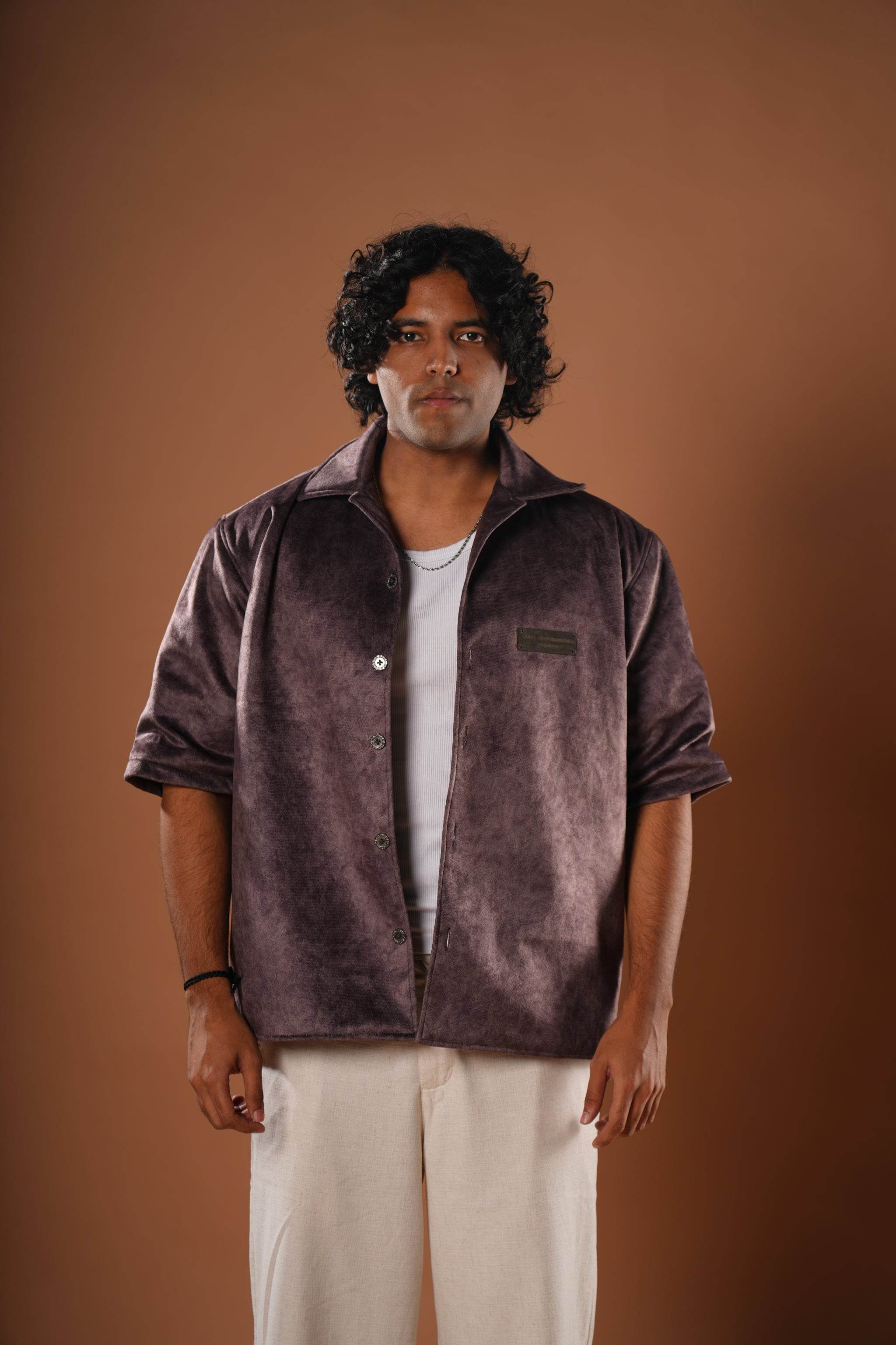 Suede Bowling Shirt - resaclothing