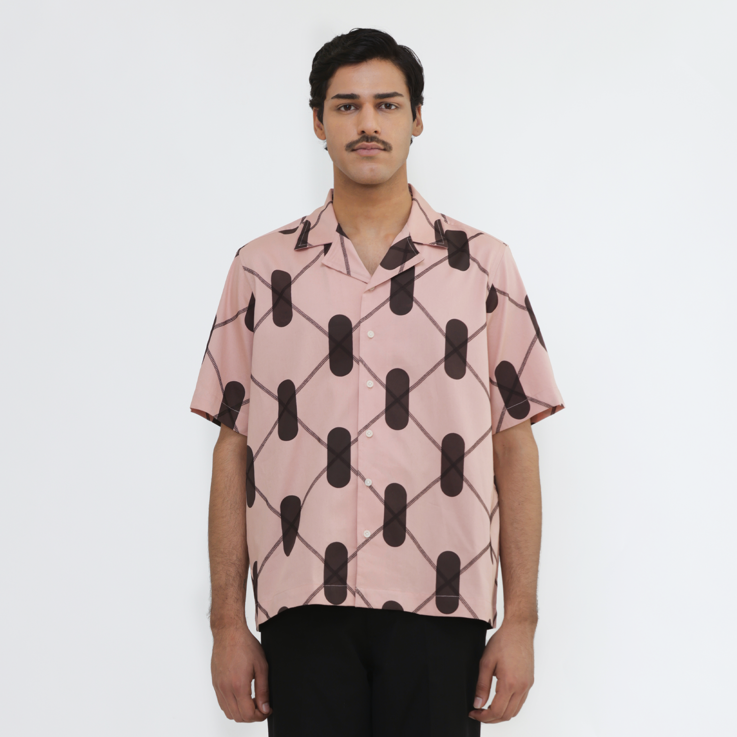 DNA Argyle Shirt- Salmon