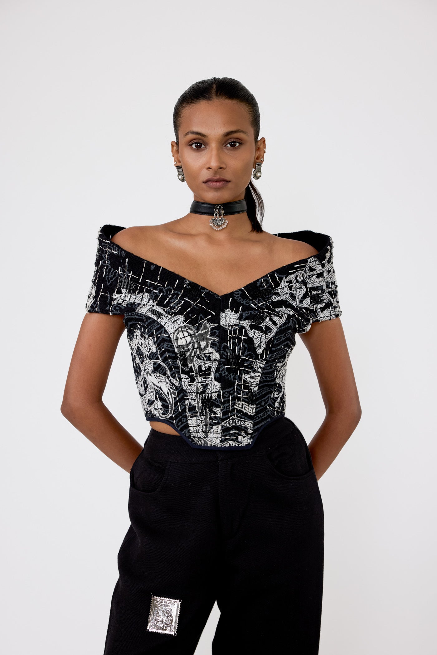 Handmade Greyscale Corset