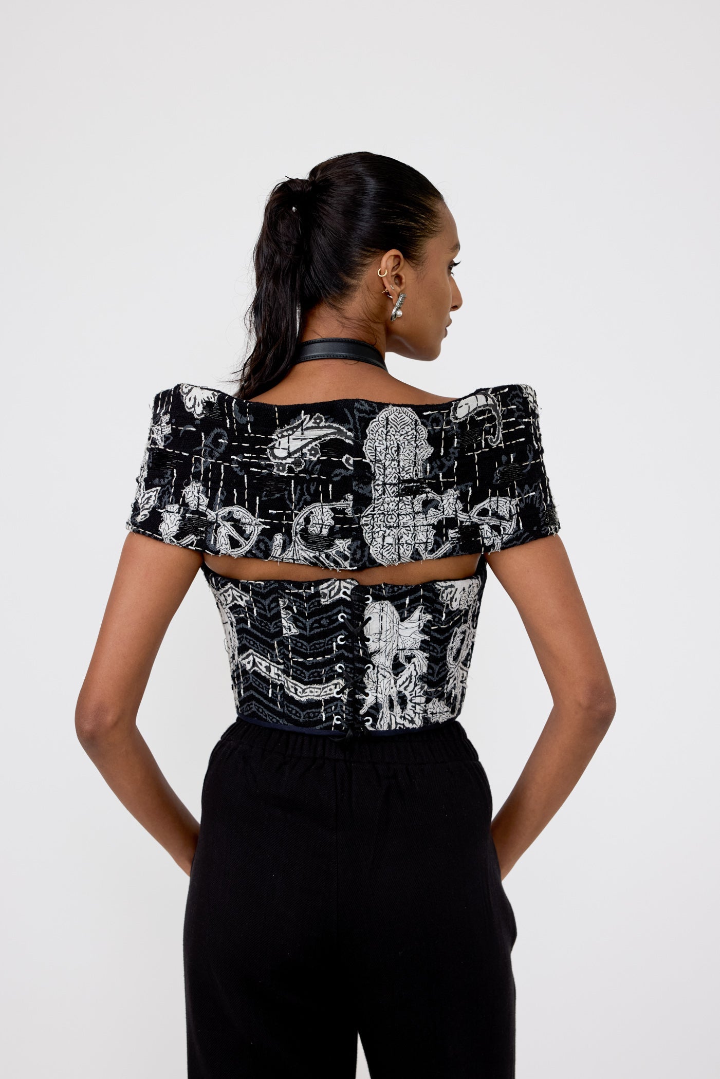 Handmade Greyscale Corset