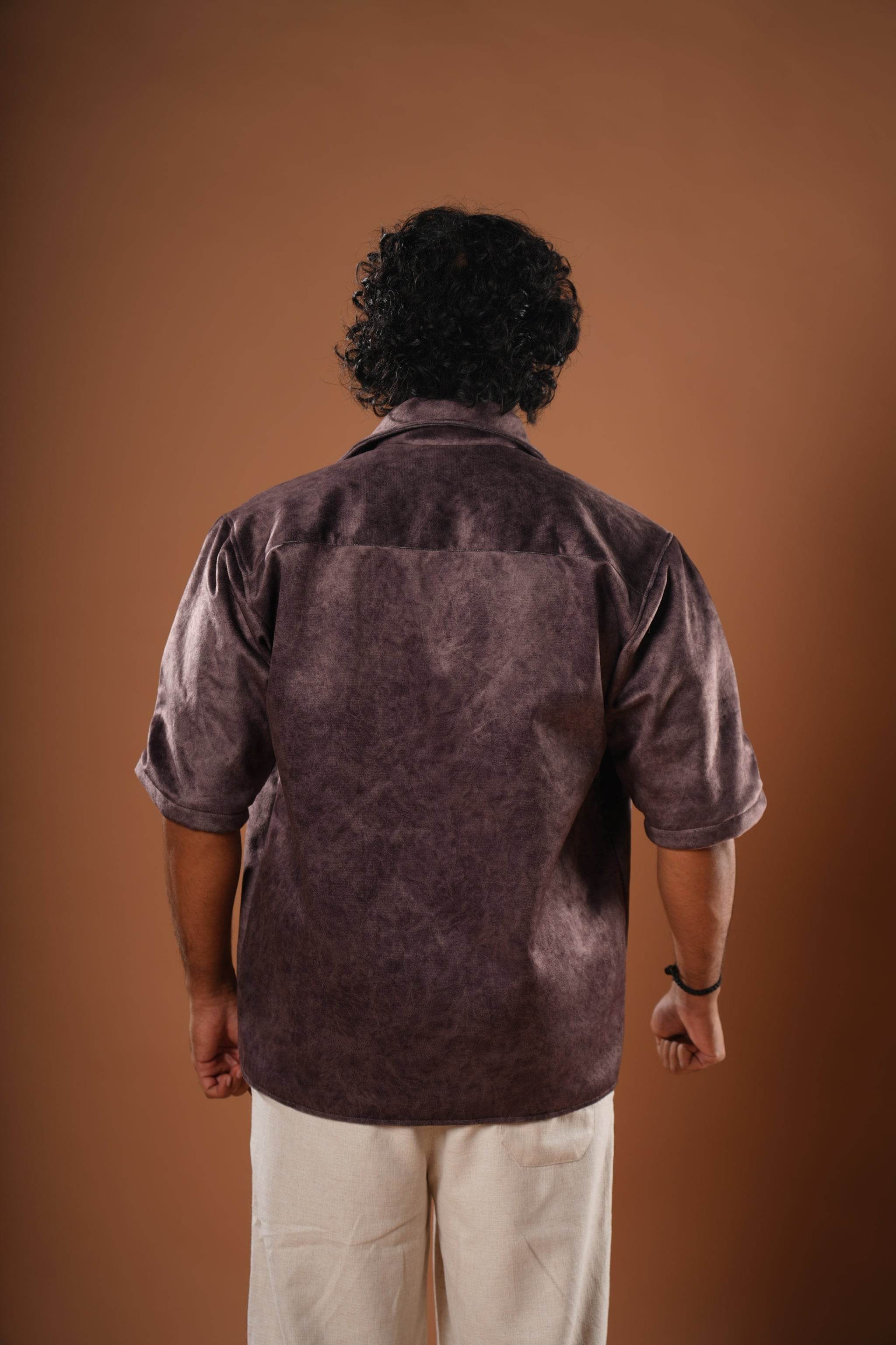Suede Bowling Shirt - resaclothing