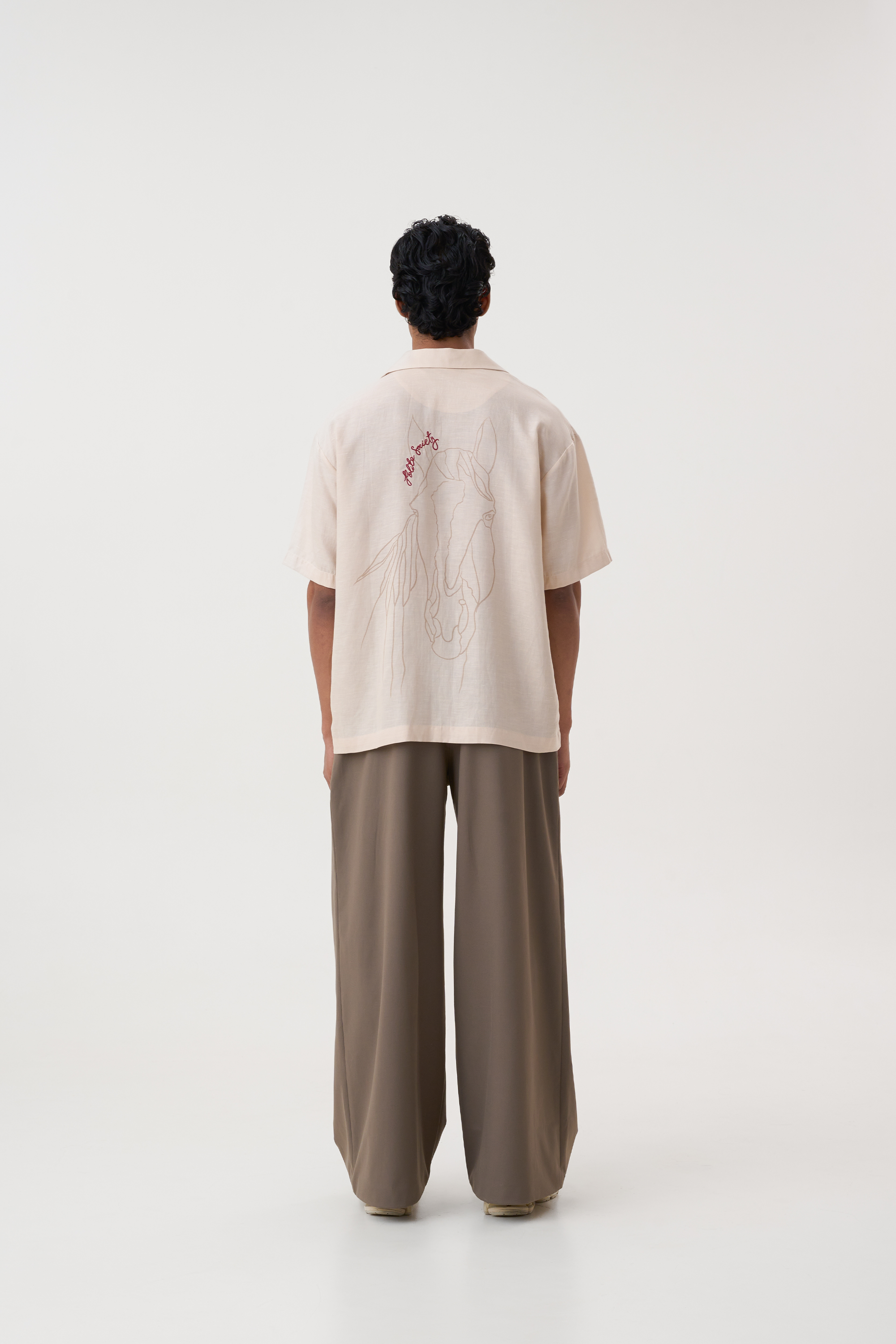 HAND APPLIQUE BOWLING SHIRT
