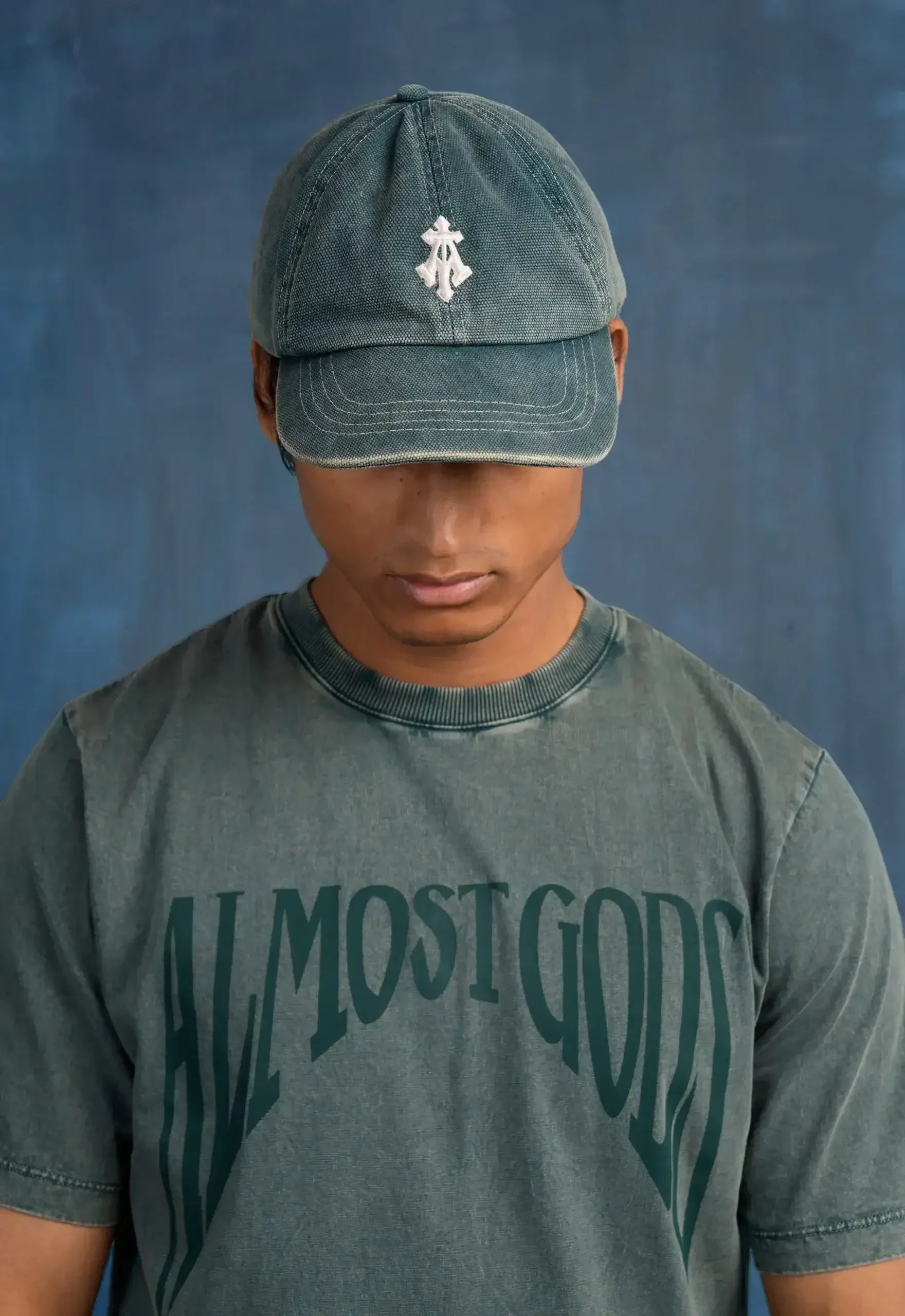 Stonewashed Gothic Regular Tee In Pine