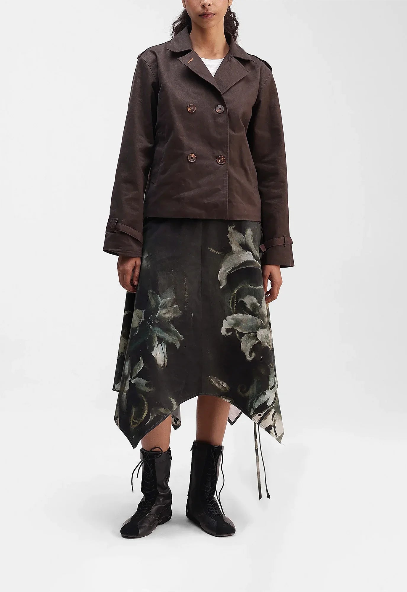 Lilies Panelled Skirt