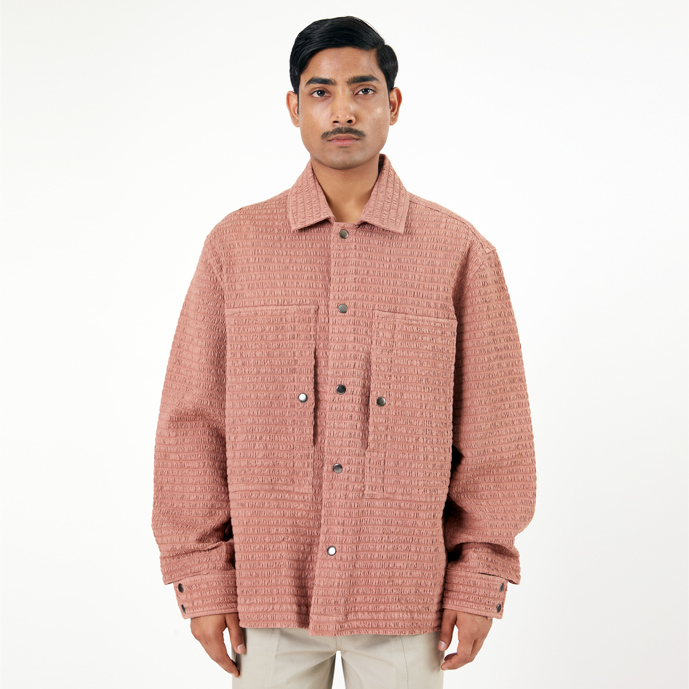 Collagen Overshirt 101- Salmon