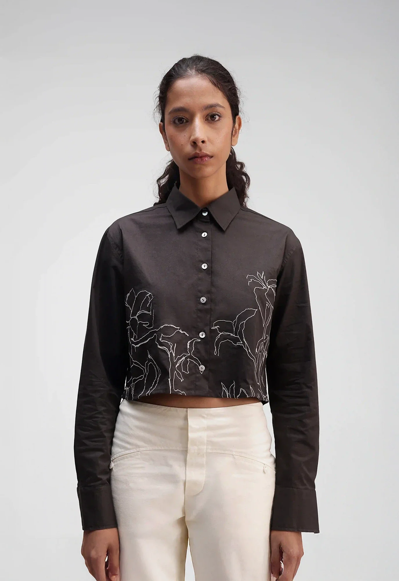 Fleur Cropped Shirt
