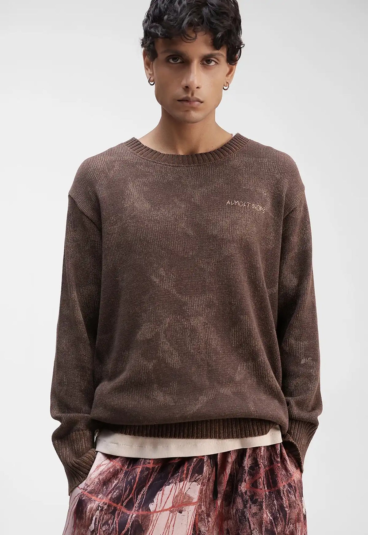 Lilies Knitted Relaxed Sweater