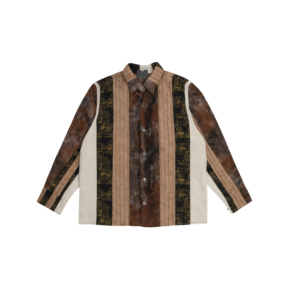 Brown Chaar Palla Shirt