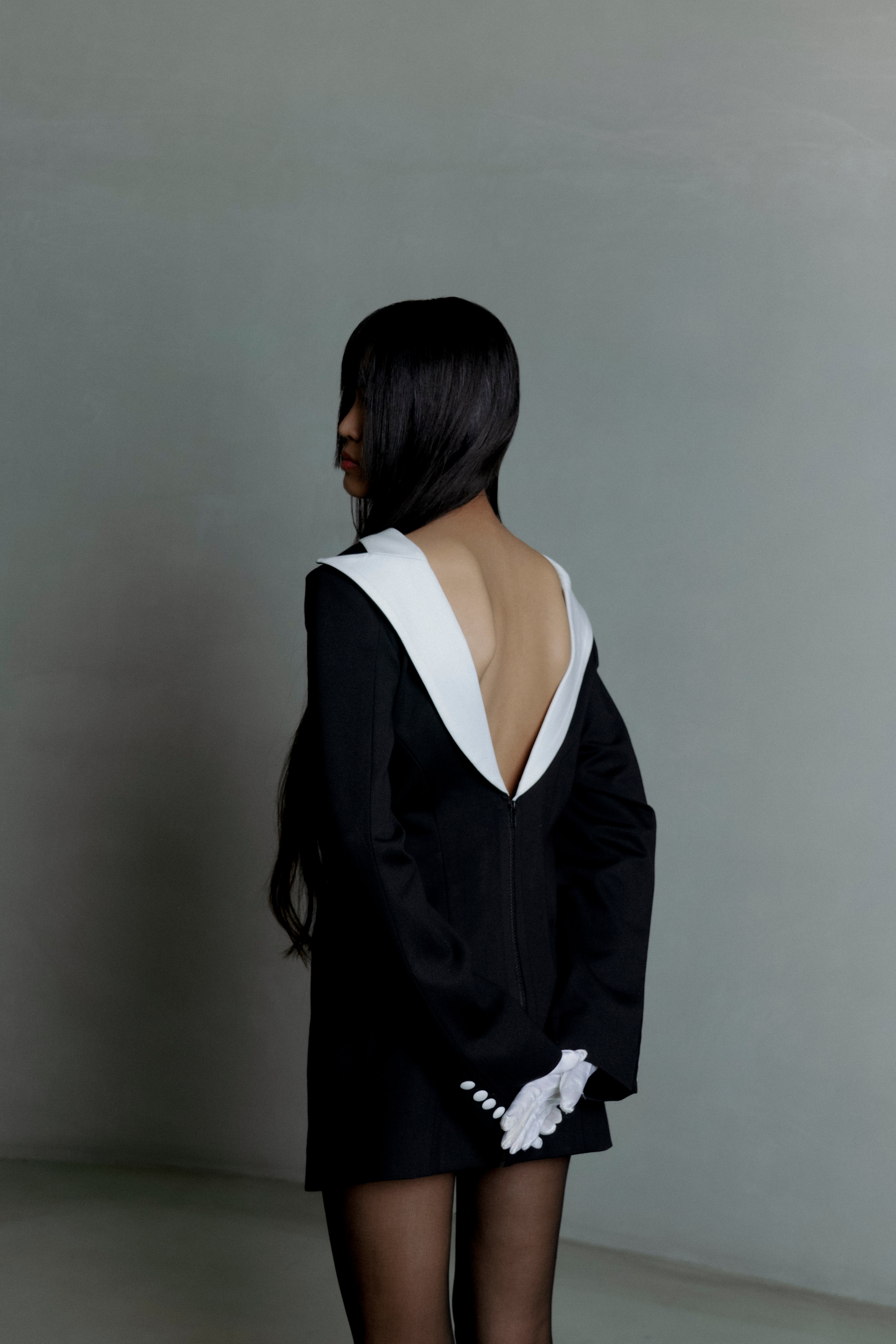 REVERSE BLAZER DRESS