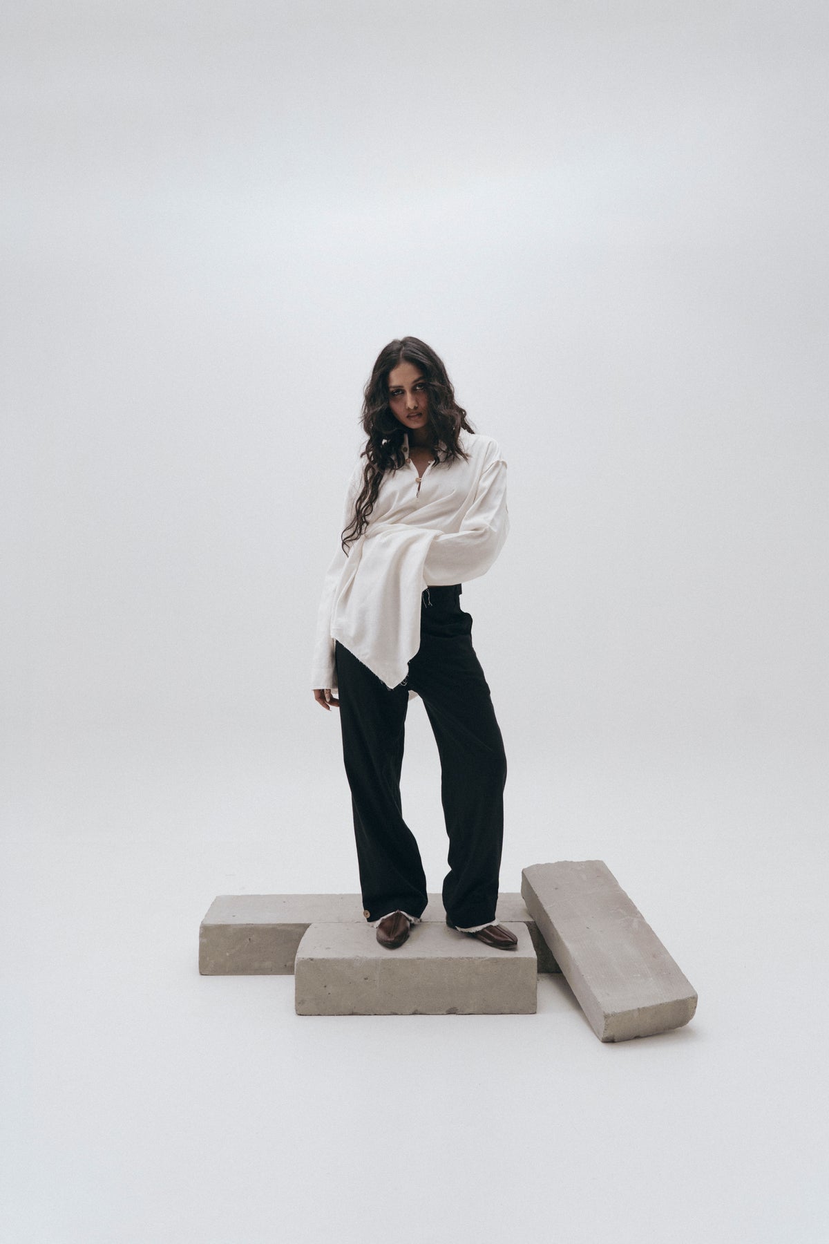 Linen Buttoned Down Pants