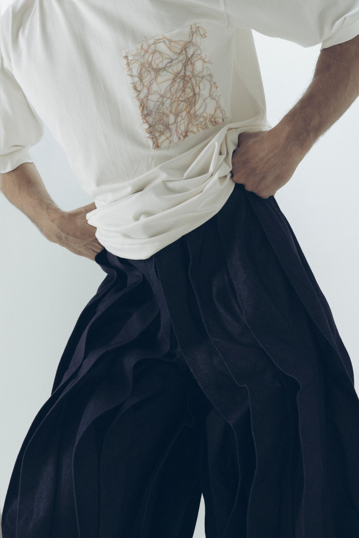 Denim Dhoti Pants