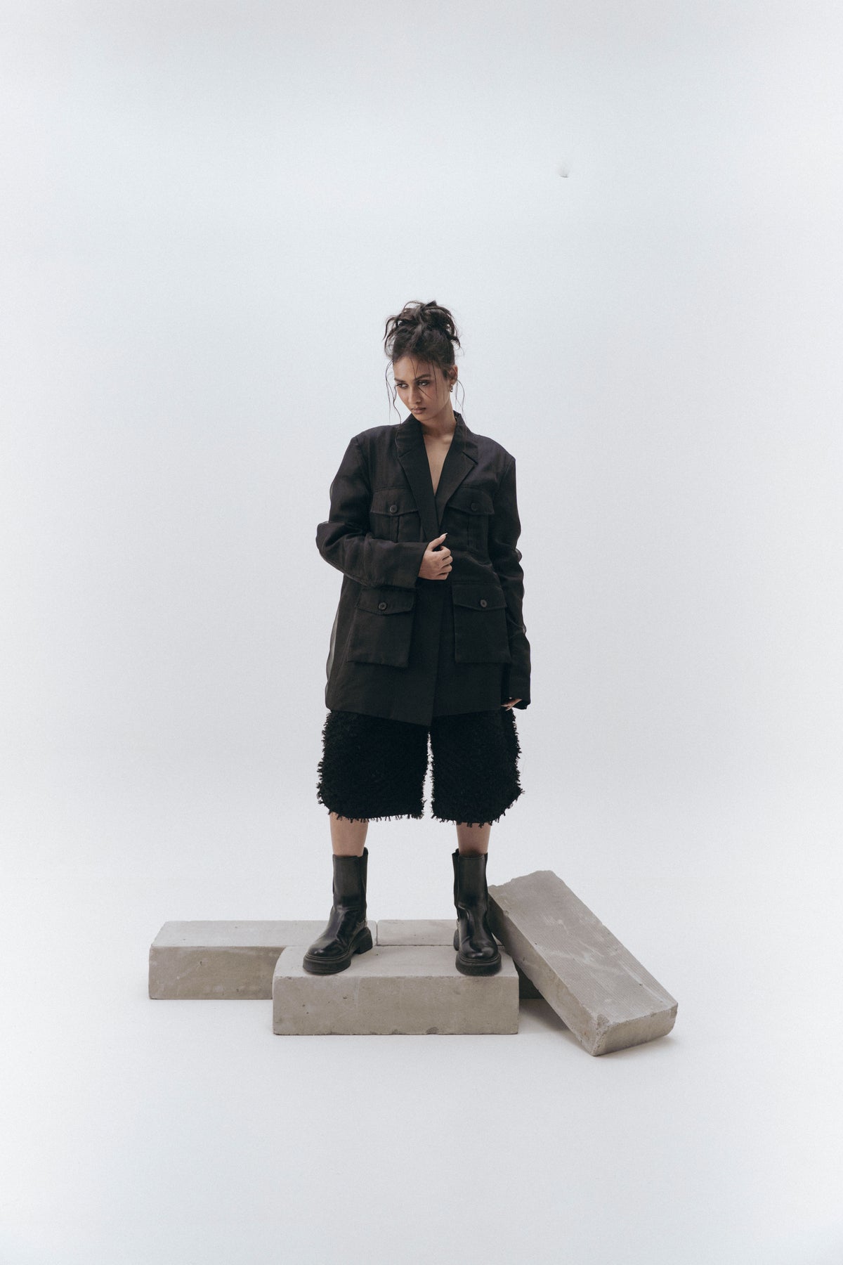 Organza Restrained Blazer