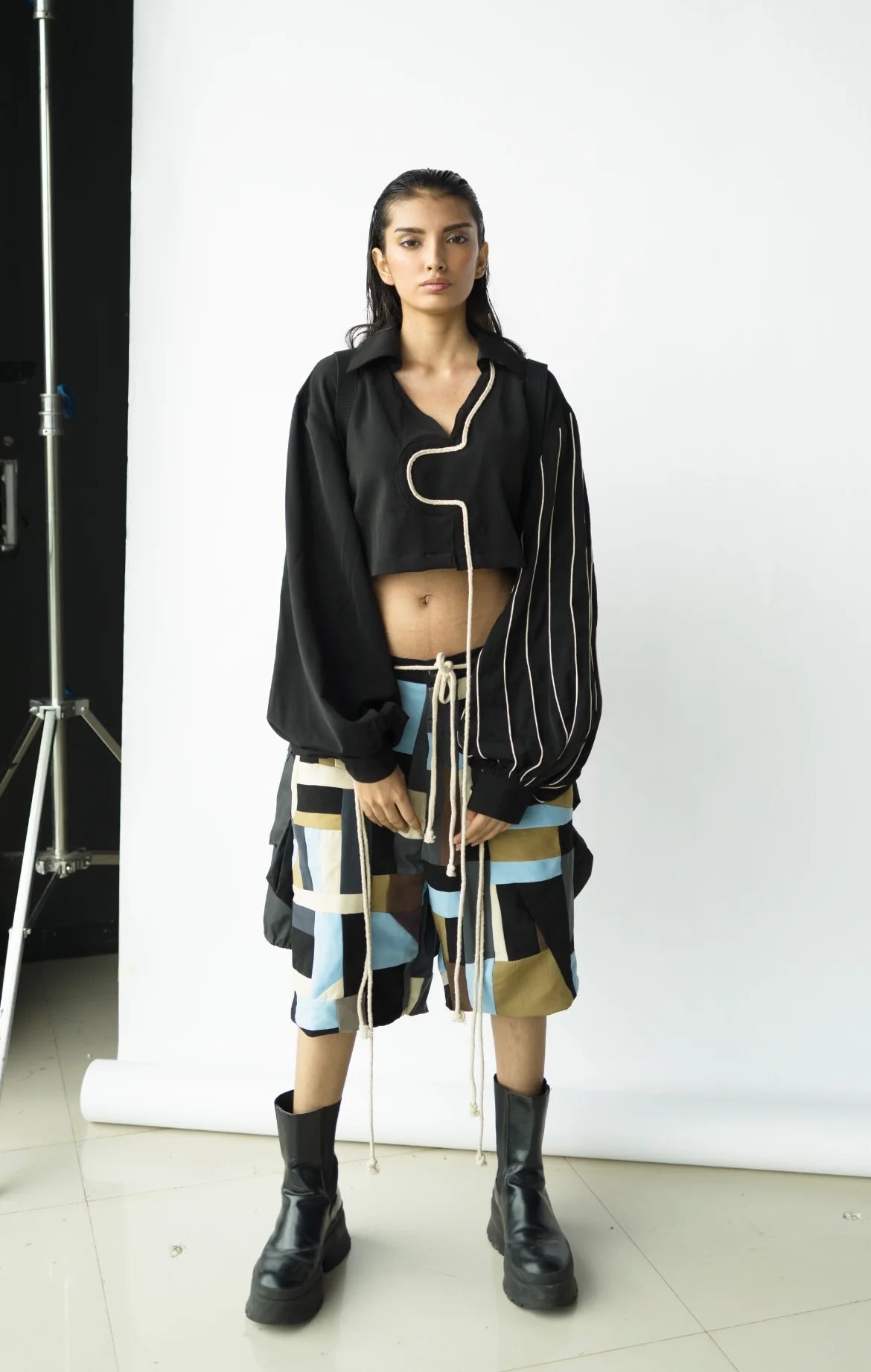 Patchwork Shorts
