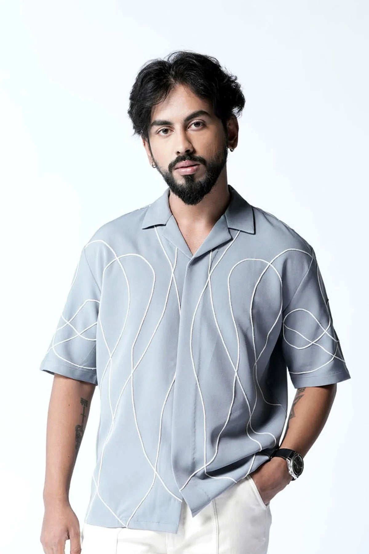Corded Shirt / Ice