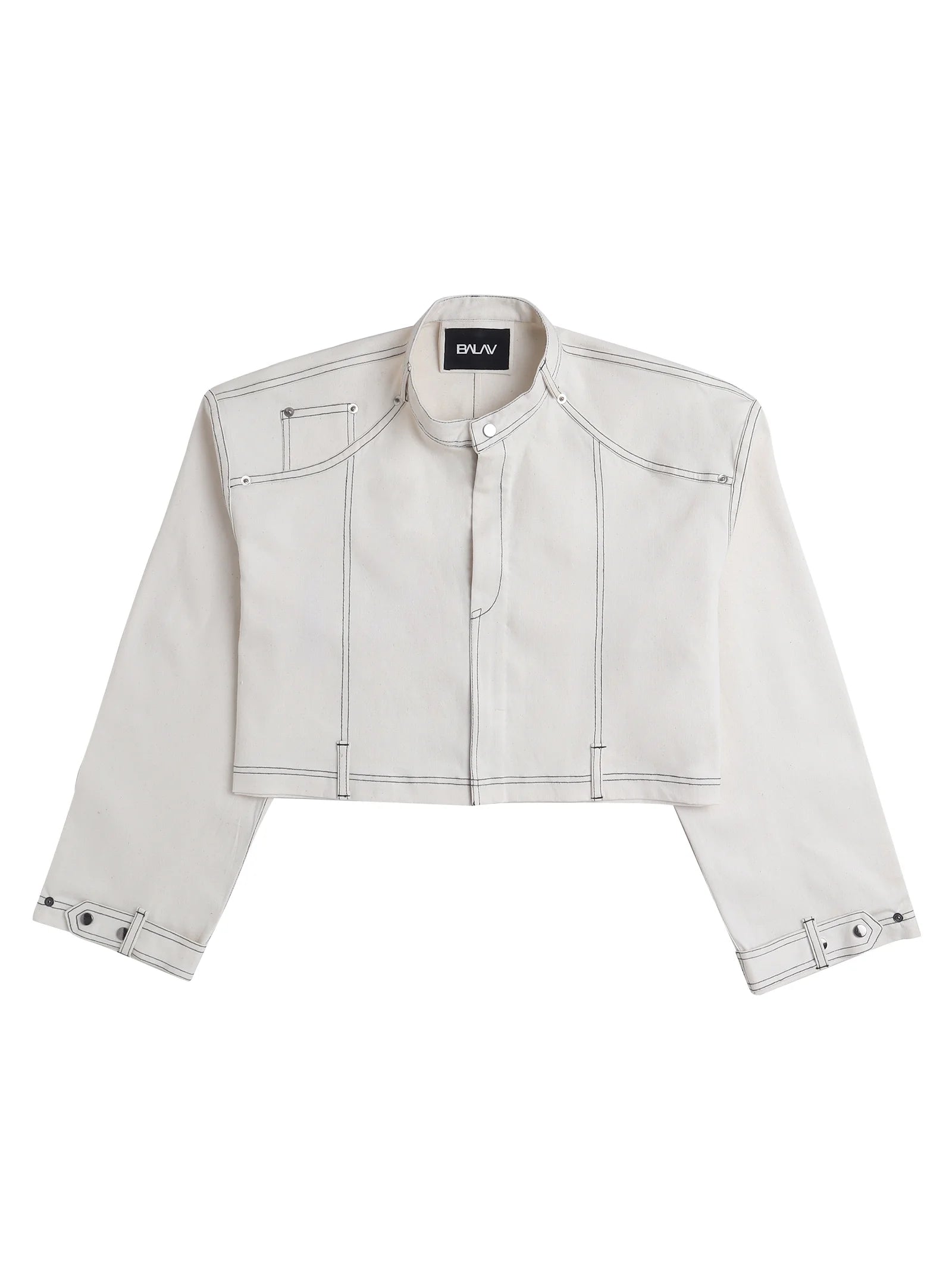 Cropped Biker Jacket