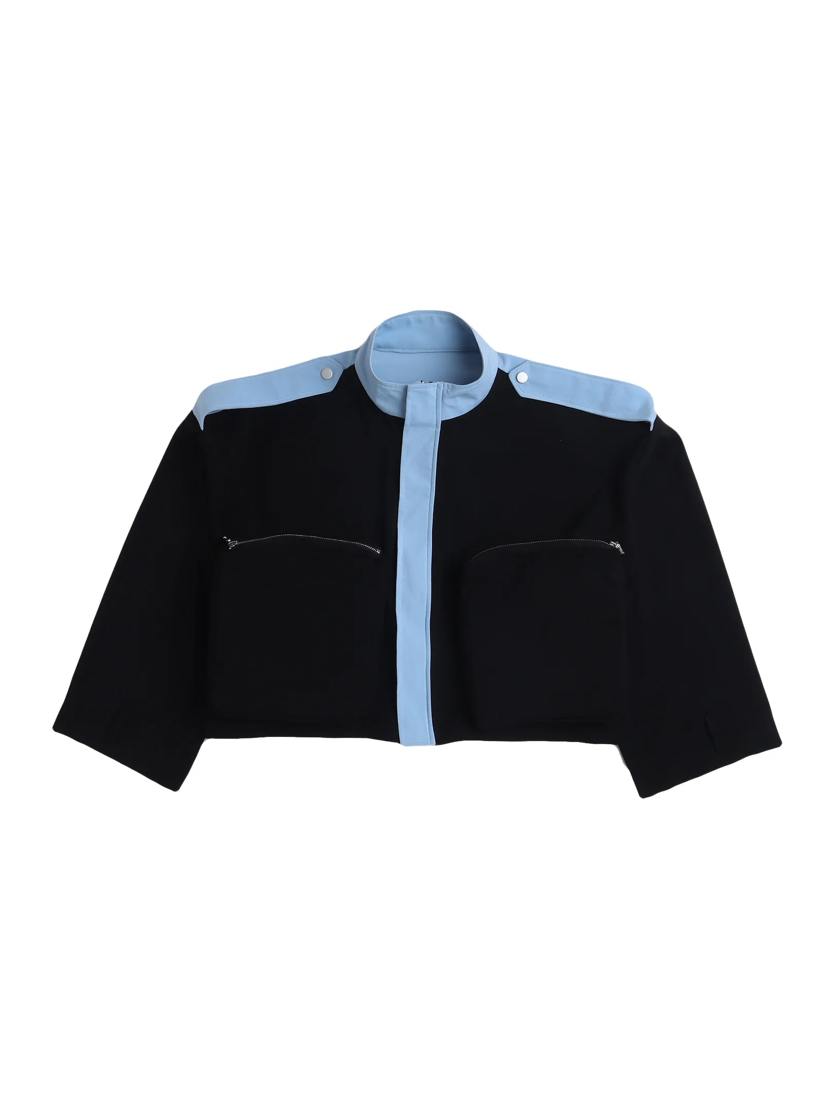 Cropped Colorblock Jacket