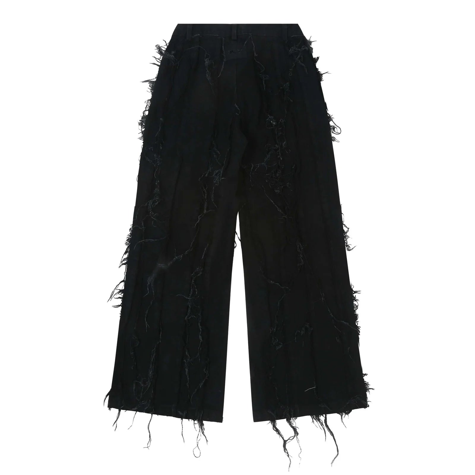 Panelled Black Denims