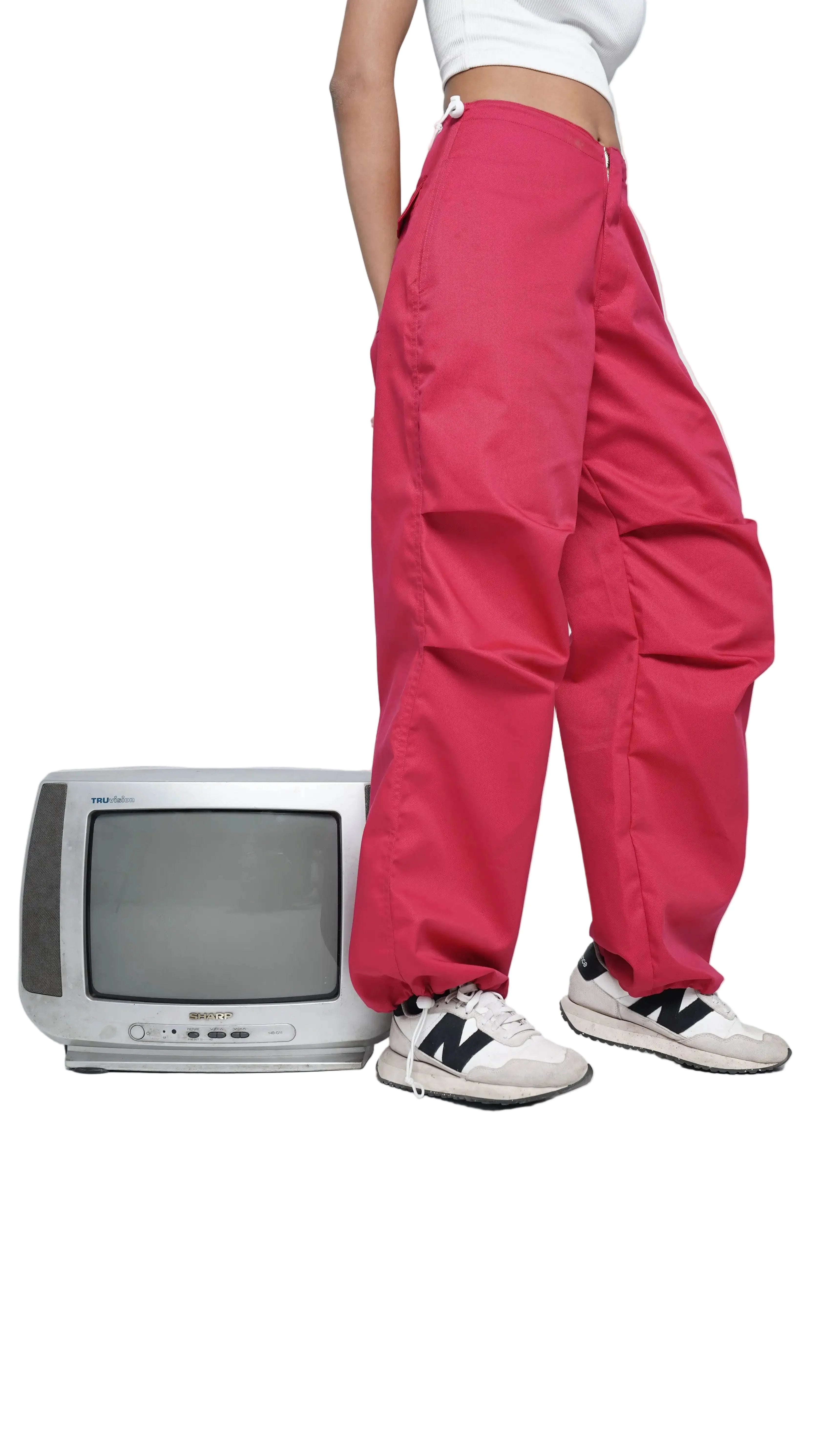Pink Parachute Pants - resaclothing