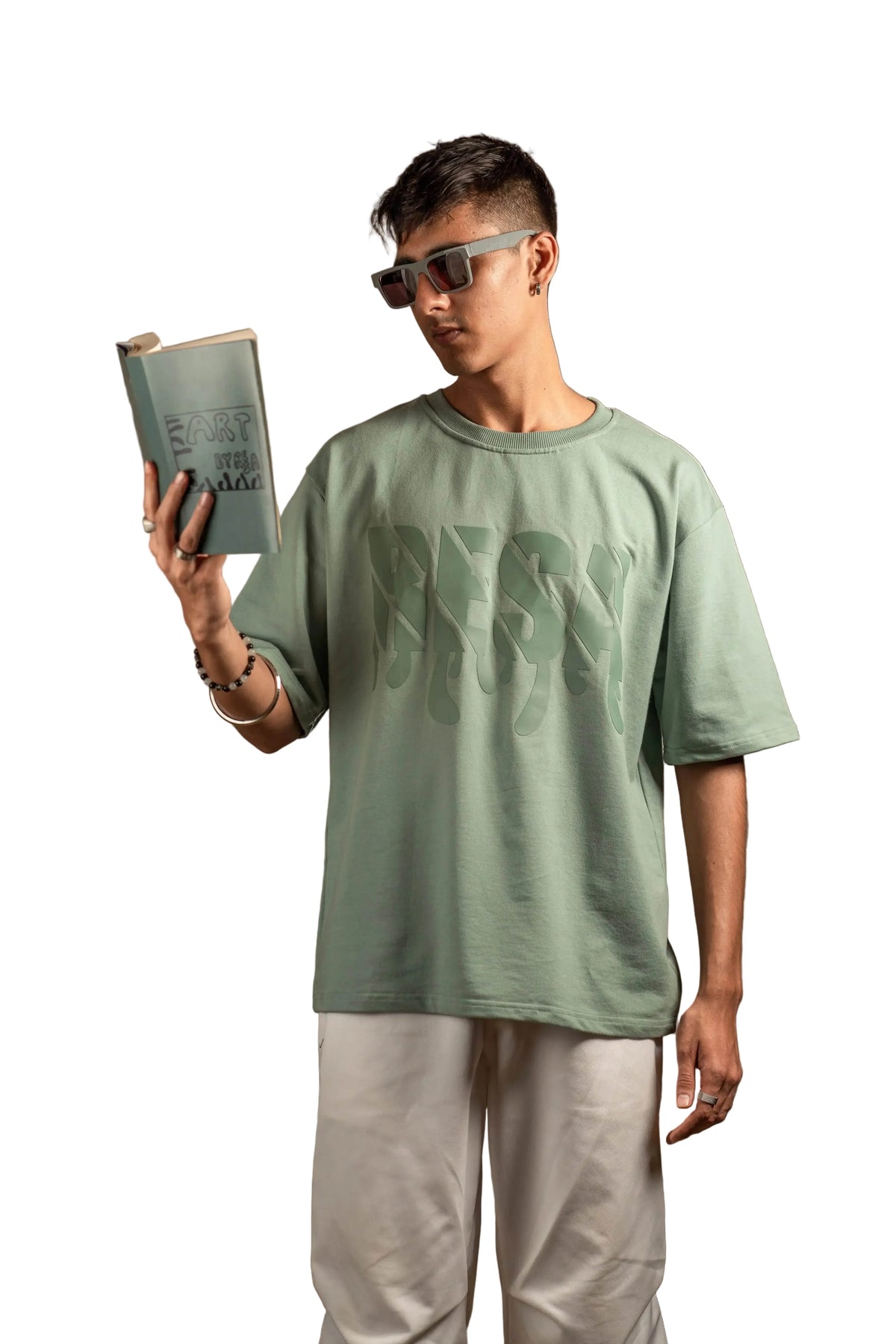 Pista Green Solids Tee - resaclothing