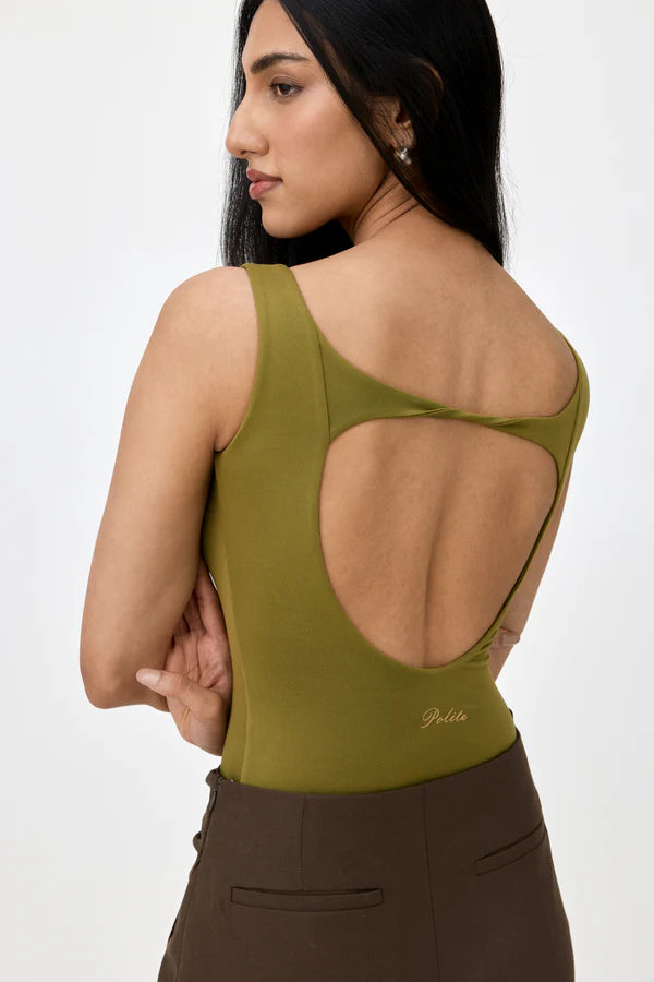 ELA PLUNGE NECK BODYSUIT