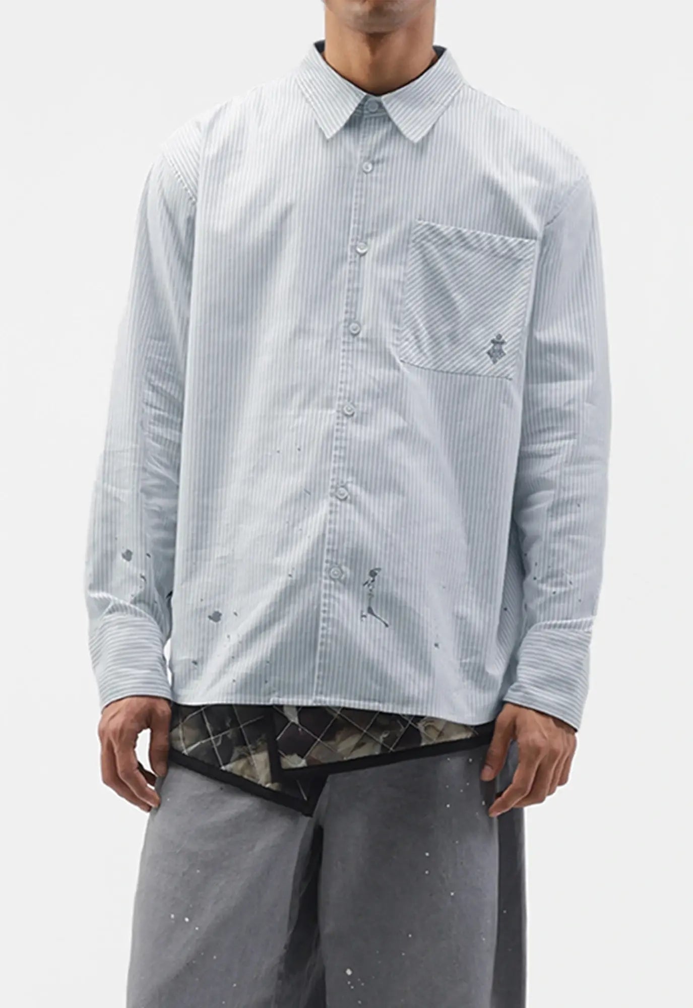 Paint Splatter Logo Boxy Shirt