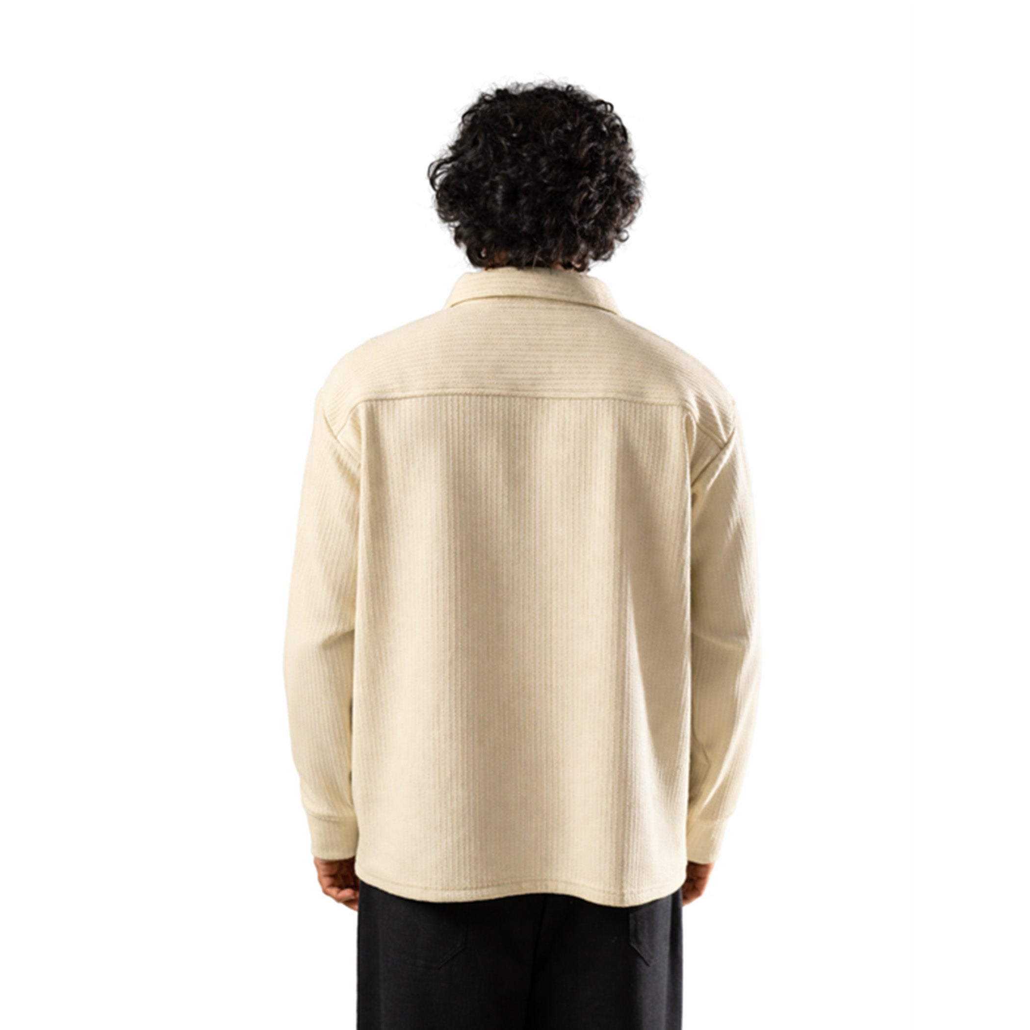 Beige Full Sleeves Quarter Zip