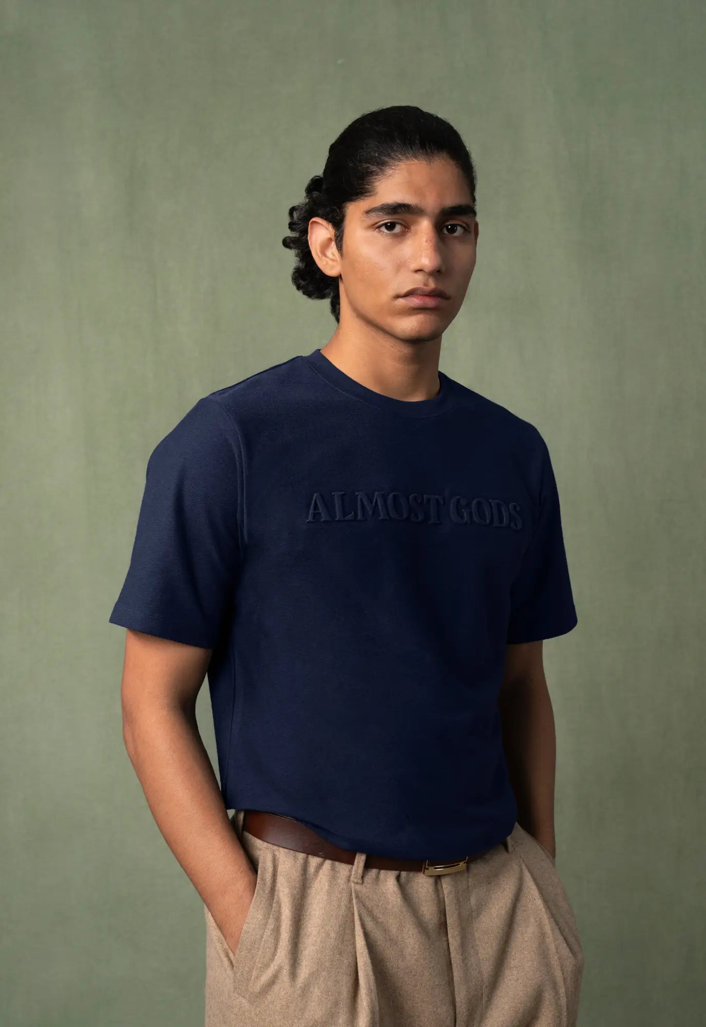 Embossed Knit Regular Tee