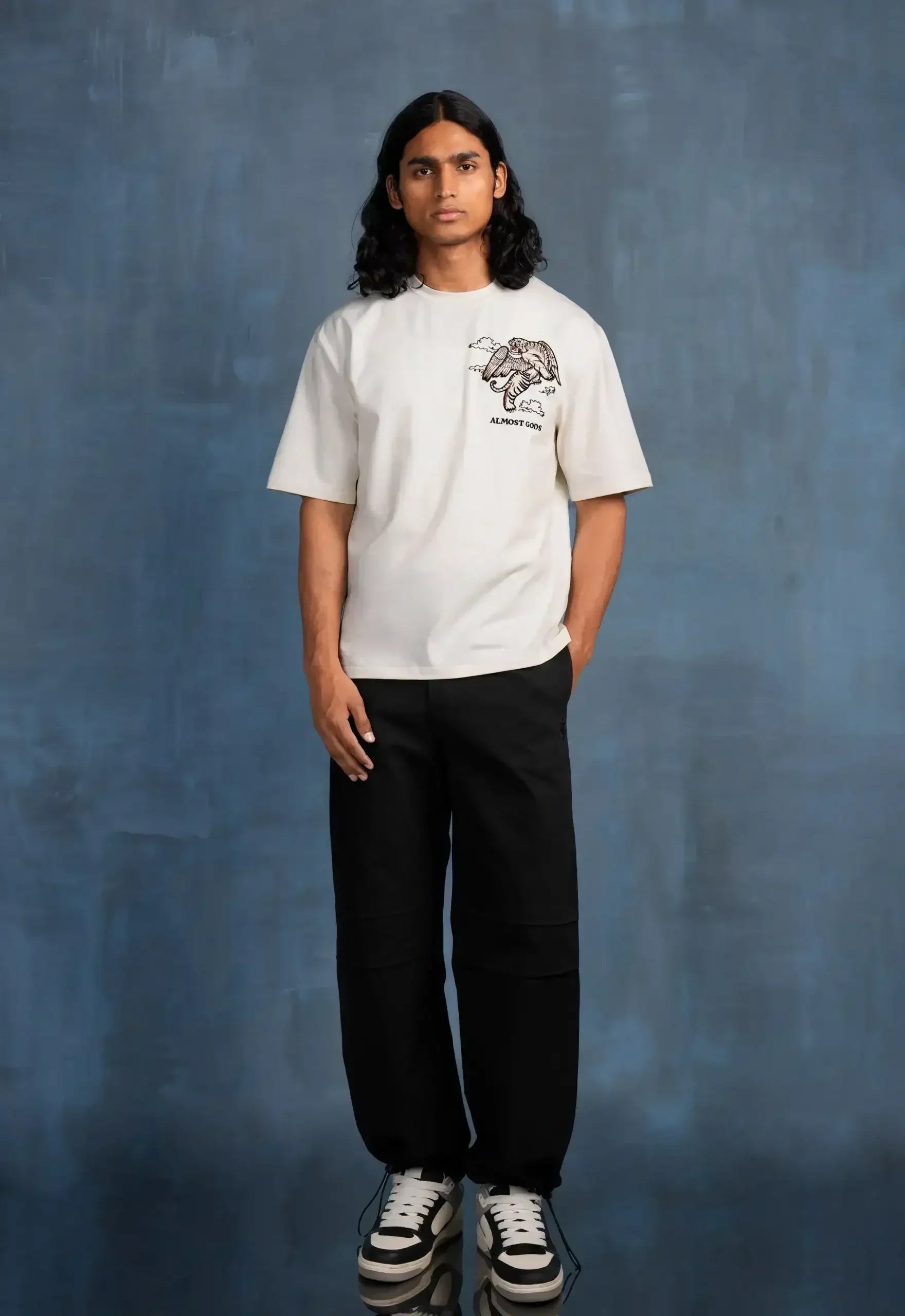 Winged Tiger Embroidered Boxy Tee