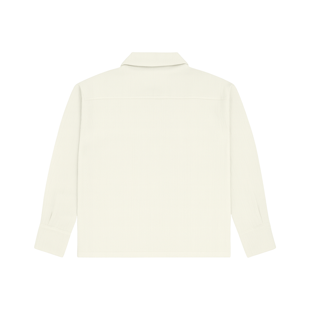 Cream Full Sleeves Quarter Zip
