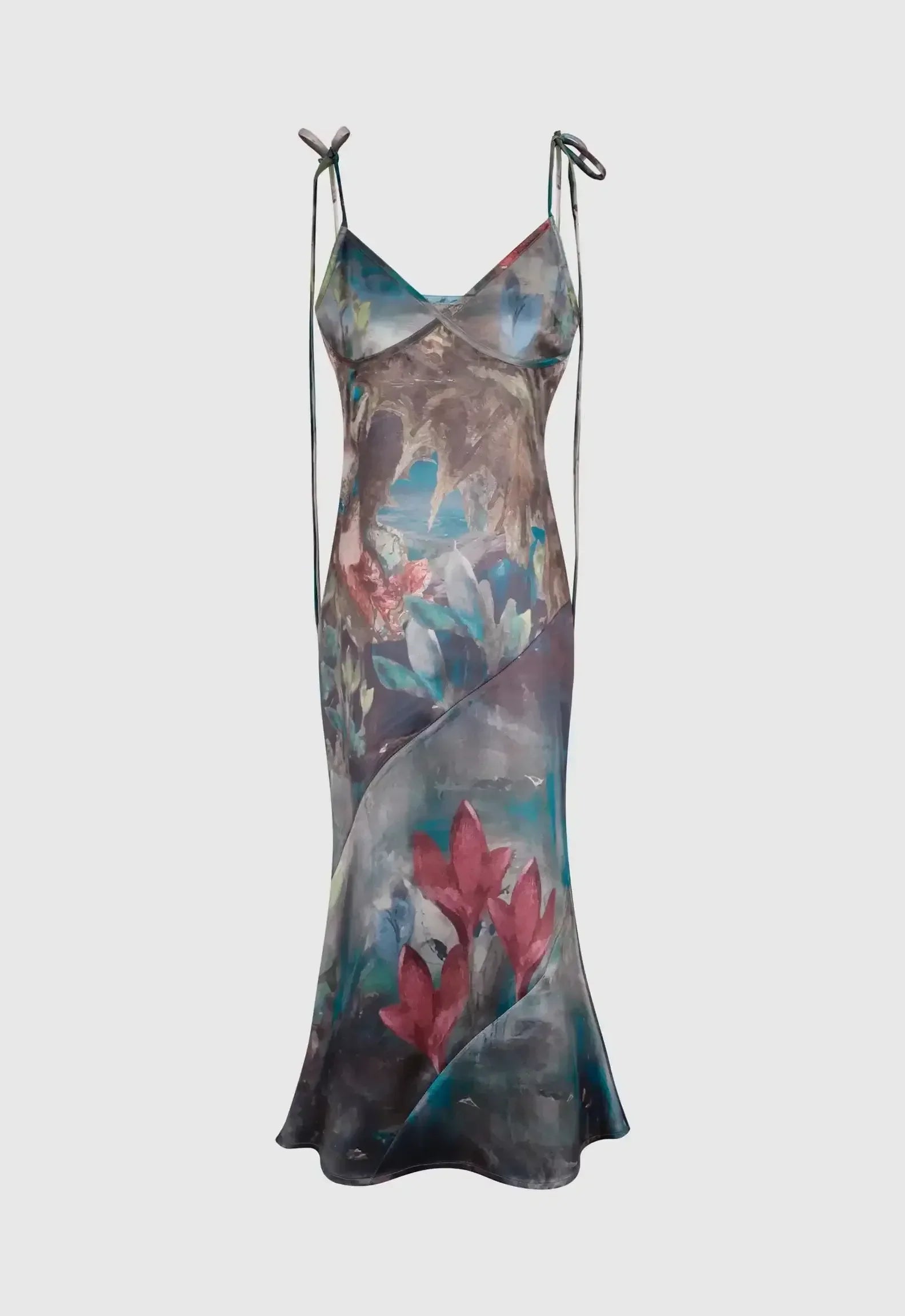 Dream Of The Orient Midi Satin Dress
