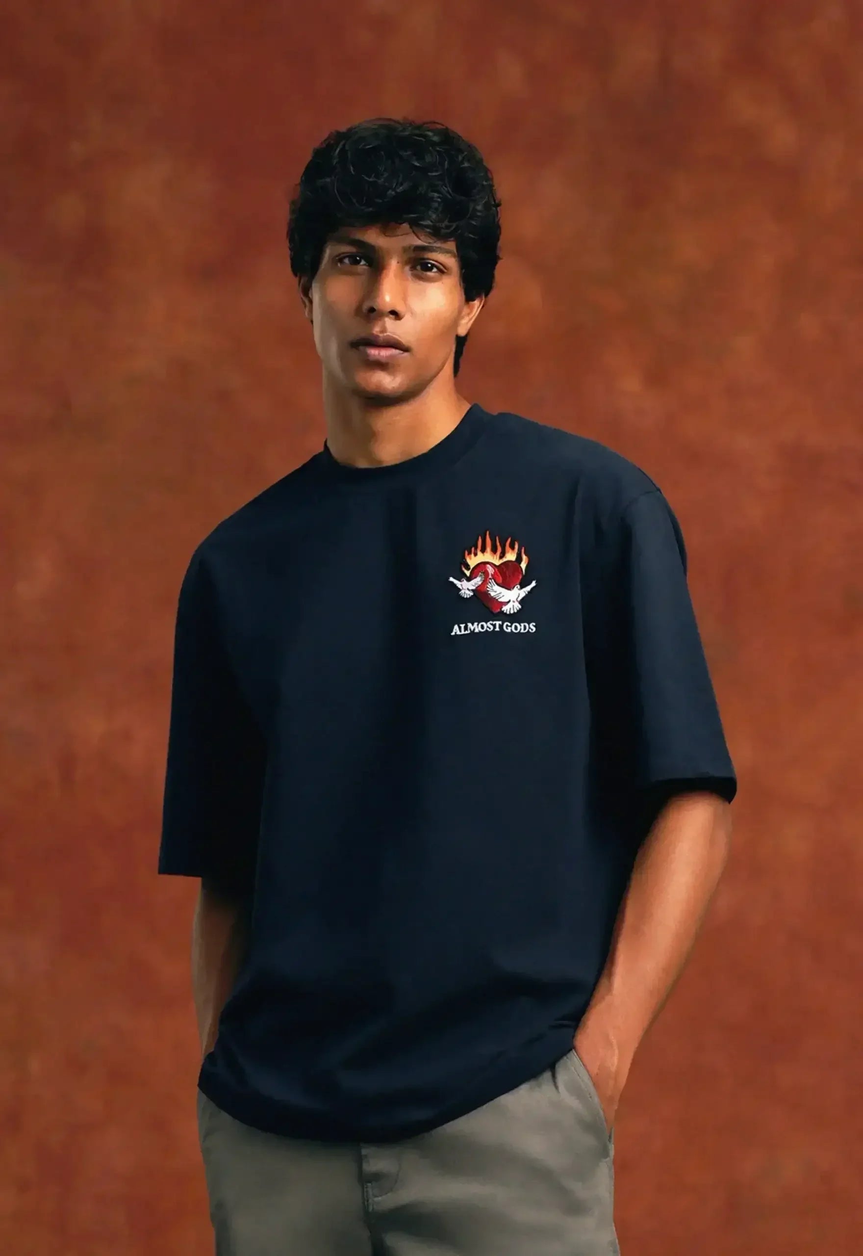 Burning Heart Boxy Tee