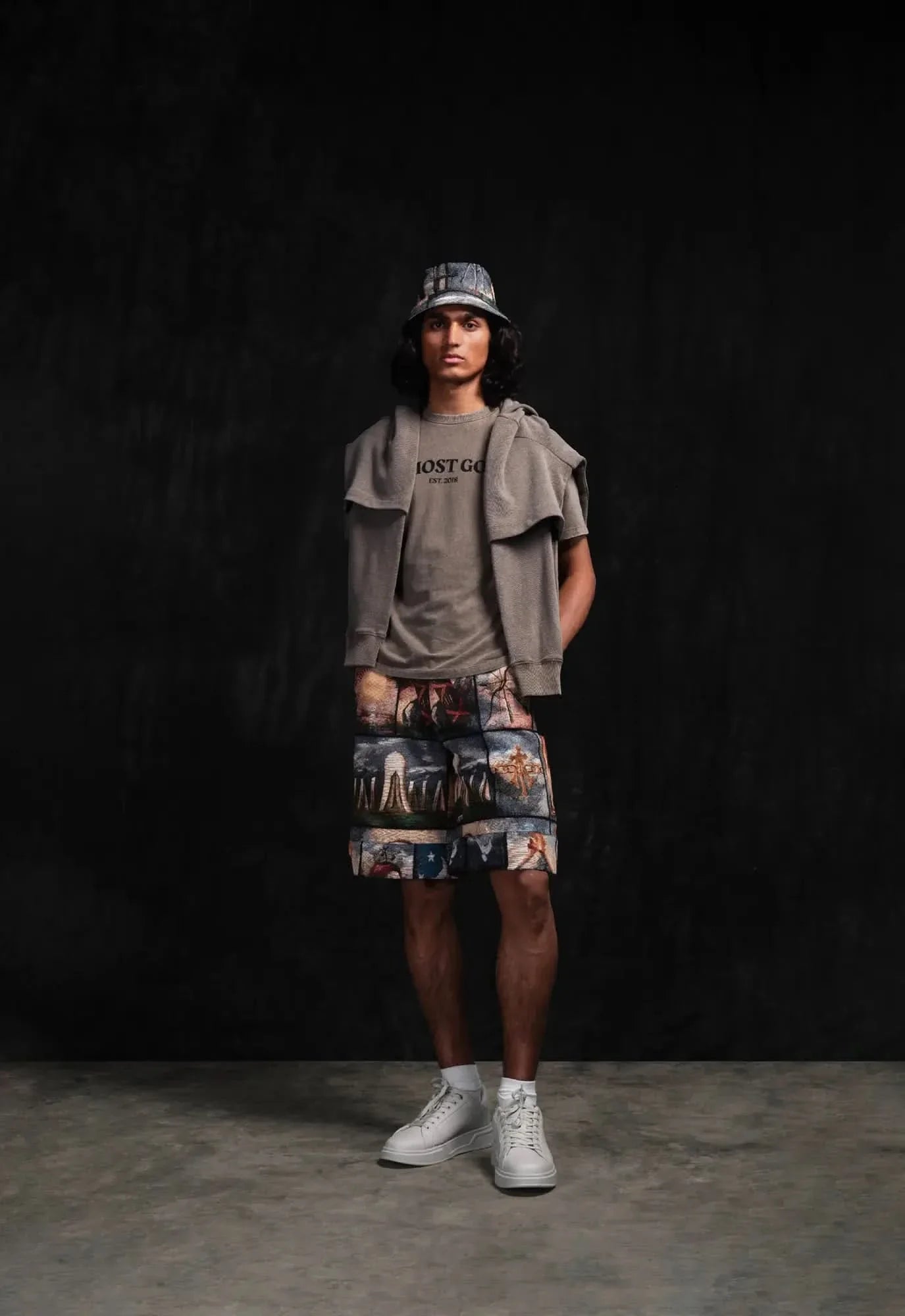 Stonewashed Almost Gods Tee In Sand
