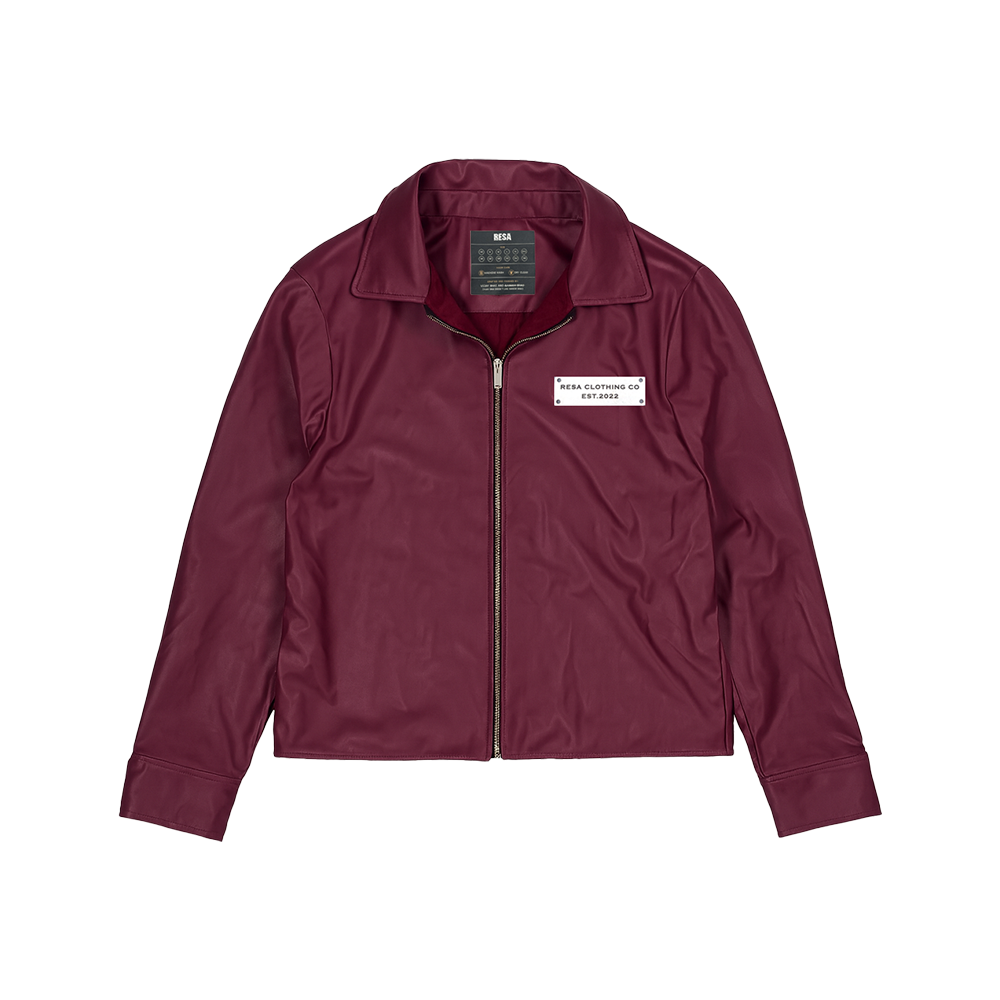Leather Buttoned Jacket