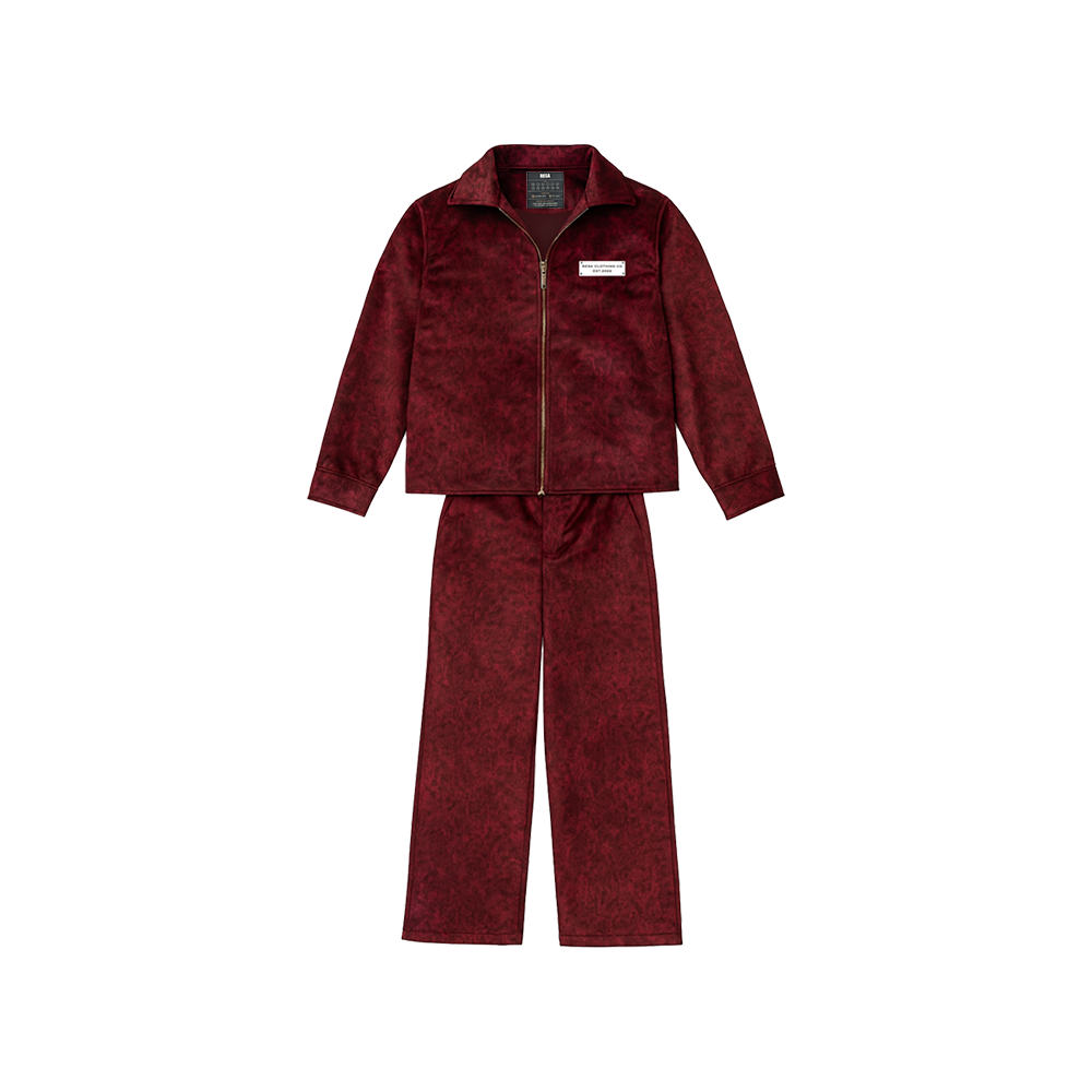 Maroon Suede Set