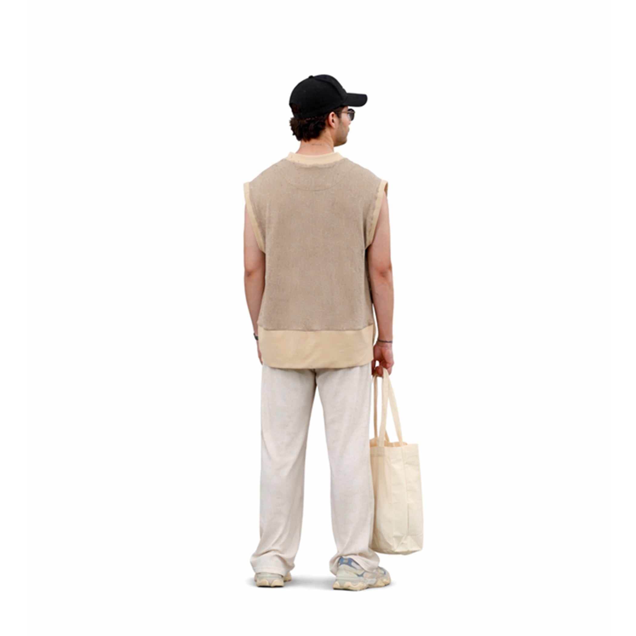 TAS Khaki Knit Vest