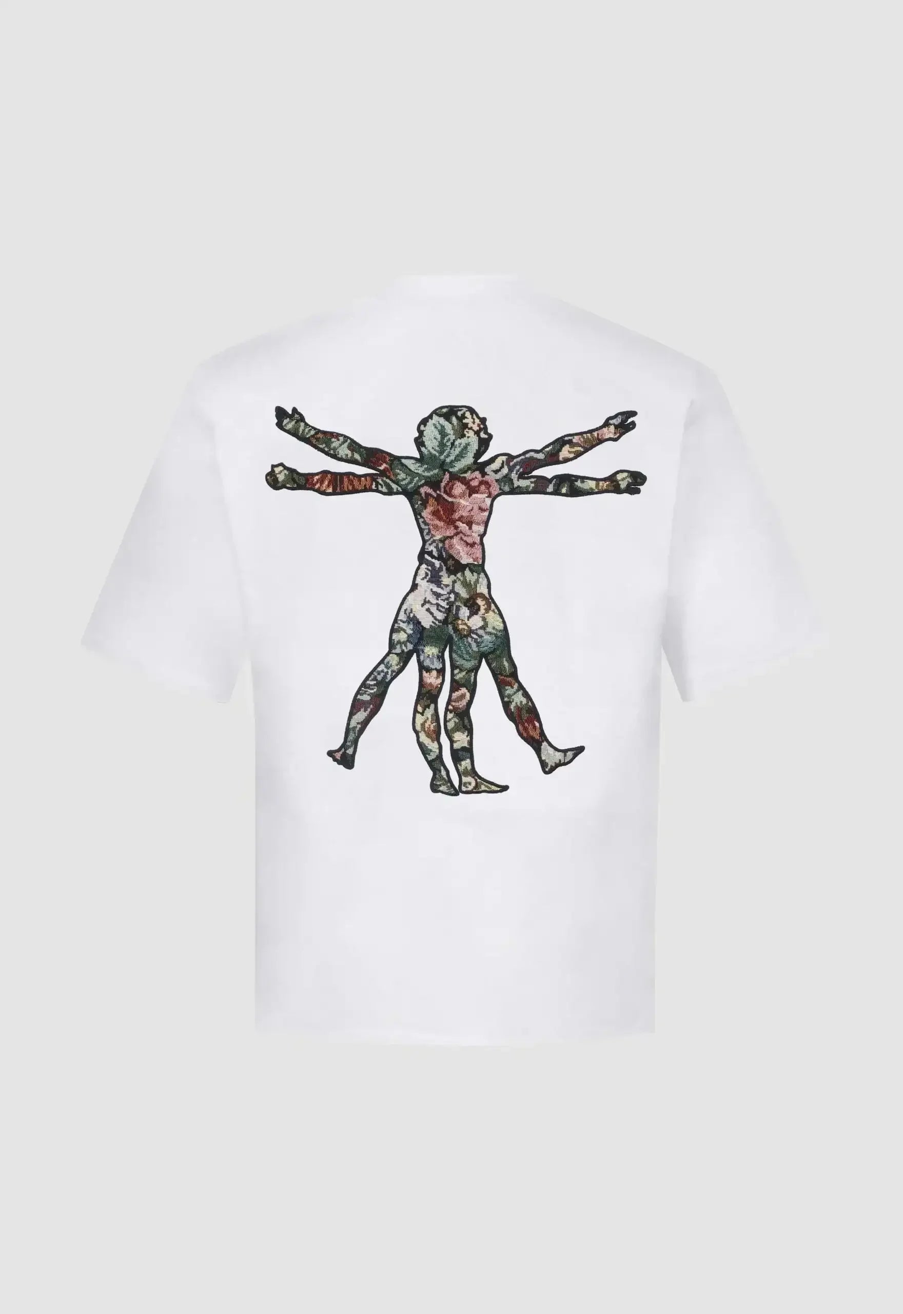 Ventruvian Jacquard Boxy Tee in White